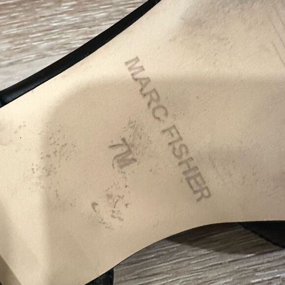 Marc Fisher Dela Closed Toe Sling Back Dress Flat Black Size 7 - Picture 11 of 13